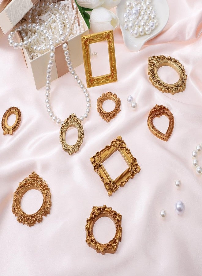 سكويشي إطار صور صغير مرن مكون من 9 قطع، إطار صور عتيق، إطارات صغيرة من الراتنج لتزيين المنزل، مشاريع يدوية، زينة حفلات، دعائم تصوير، تعليق على الحائط، عرض مجوهرات - Image 5